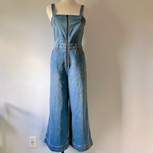NWT Alice + Olivia Denim Jumpsuit Size 29